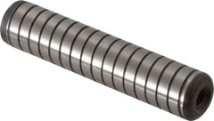Holo-Krome - 5/8" Diam x 3" Pin Length 4000 Alloy Steel Pull Out Dowel Pin - Black Luster Finish, C 47-58 & C 60 (Surface) Hardness, 1 Beveled & 1 Threaded End - Eagle Tool & Supply