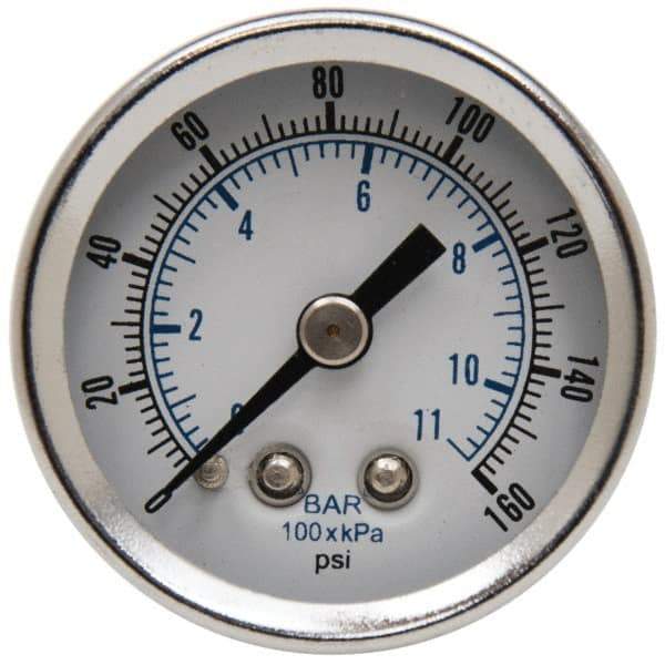 Parker - FRL Pressure Gauge - 1/8" NPT & 0-160 psi - Eagle Tool & Supply