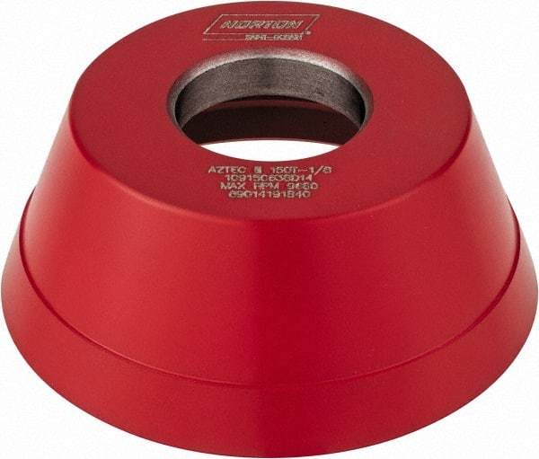 Norton - 3-3/4" Diam, 1-1/4" Hole Size, 1-1/2" Overall Thickness, 150 Grit, Type 11 Tool & Cutter Grinding Wheel - Very Fine Grade, CBN, Resinoid Bond - Eagle Tool & Supply