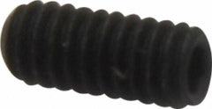 Value Collection - #8-32 UNC, 3/8" OAL, Flat Point Set Screw - Grade 8 Alloy Steel, 5/64" Key - Eagle Tool & Supply