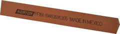 Norton - 6" Long x 3/4" Wide x 3/4" Thick, Aluminum Oxide Sharpening Stone - Triangle, Fine Grade - Eagle Tool & Supply