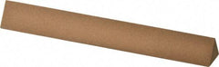 Norton - 6" Long x 3/4" Wide x 3/4" Thick, Aluminum Oxide Sharpening Stone - Triangle, Medium Grade - Eagle Tool & Supply