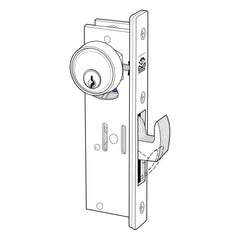 Deadbolts; Type: Deadlock; Key Type: Keyless; Lock Type: Keyless; Mount Type: Surface; Material: Aluminum; Minimum Door Thickness: 1.125 in; Maximum Door Thickness: 4.625 in; Minimum Order Quantity: Aluminum; Material: Aluminum; For Use With: Adams Rite T