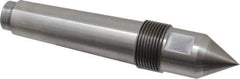 Riten - 1-1/4" Head Diam, Carbide-Tipped Steel Standard Point Solid Dead Center - 4MT Morse Taper, 1-1/4" Point Diam, 2" Point Length, 2-29/32" OAL - Eagle Tool & Supply