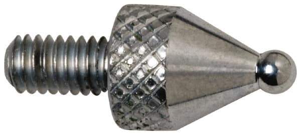 Mitutoyo - M2.5x0.45, 1.8mm Ball Diam, Carbide Ball Contact Point - 7.3mm Contact Point Length, Use with AGD 1,2,3,4 - Eagle Tool & Supply