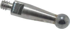 Mitutoyo - 2mm Ball Diam, Carbide, Ball Test Indicator Contact Point - 9.2mm Contact Point Length, Use with Mitutoyo 513 Series Dial Test Indicators - Eagle Tool & Supply