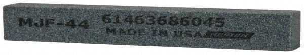 Norton - 4" Long x 1/2" Wide x 1/2" Thick, Silicon Carbide Sharpening Stone - Square, Medium Grade - Eagle Tool & Supply