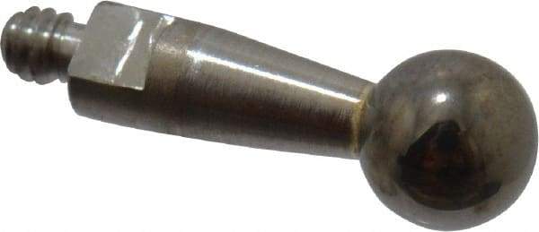Mitutoyo - 3mm Ball Diam, Steel, Ball Test Indicator Contact Point - 9.2mm Contact Point Length, Use with Mitutoyo 513 Series Dial Test Indicators - Eagle Tool & Supply