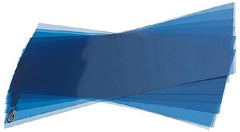 Precision Brand - 10 Piece, 5" Wide x 20" Long Plastic Shim Stock Sheet - Blue - Eagle Tool & Supply