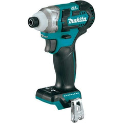 Makita - 12 Volt, 1/4" Drive, 100 Ft/Lb Torque, Cordless Impact Driver - Pistol Grip Handle, 3900 RPM, Lithium-Ion, Bare Tool - Eagle Tool & Supply