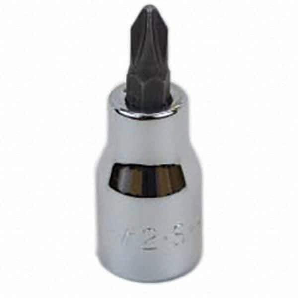SK - Screwdriver & Drag Link Sockets - 3/8"DR #2 CHRM PHILLIPS SCRDRVR SCKT BIT - Eagle Tool & Supply