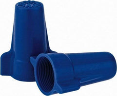 Ideal - 3, 12 to 1, 6 + 2, 8 AWG, 600 Volt, Flame Retardant, Wing Twist on Wire Connector - Blue, 221°F - Eagle Tool & Supply
