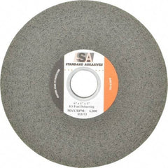 Standard Abrasives - 6" Diam, 1" Face Width, 1" Center Hole, Fine Grade, Silicon Carbide Deburring Wheel - Convolute, Medium Density 8 Grade, 6,000 RPM - Eagle Tool & Supply