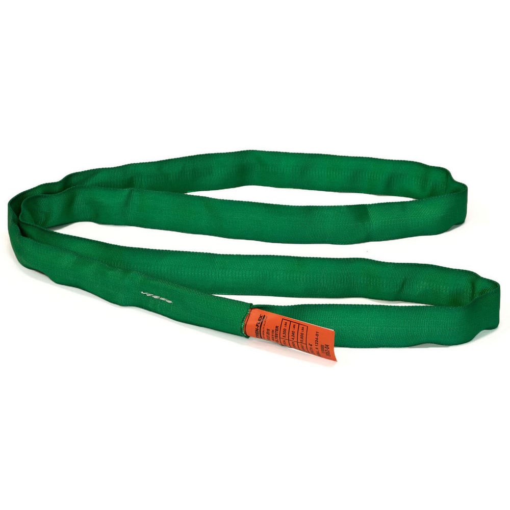 Slings & Tiedowns (Load-Rated); Sling Type: Round; Length (Feet): 12; Vertical Capacity (Lb.): 5300; Choker Capacity (Lb.): 4240; Basket Capacity (Lb.): 10600; Eye Type: No Eye; Sling Material: Polyester; Sling Width: 1.8 in; Sling Diameter: 0.9 in; Maxim