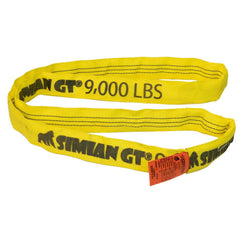 Slings & Tiedowns (Load-Rated); Sling Type: Round; Length (Feet): 16; Vertical Capacity (Lb.): 9000; Choker Capacity (Lb.): 7200; Basket Capacity (Lb.): 18000; Eye Type: No Eye; Sling Material: Polyester; Sling Width: 2.1 in; Sling Diameter: 1.1 in; Maxim