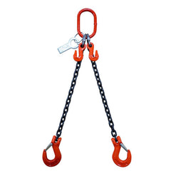 Slings & Tiedowns (Load-Rated); Sling Type: Chain; Length (Feet): 4; Vertical Capacity (Lb.): 7400; Choker Capacity (Lb.): 6100; Width (Inch): 0; Basket Capacity (Lb.): 4300; Eye Type: Large Eye; Chain Sling Type: DOS; Sling Material: Steel; Sling Width: