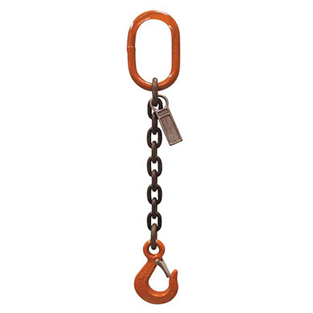 Slings & Tiedowns (Load-Rated); Sling Type: Chain; Length (Feet): 20; Vertical Capacity (Lb.): 4300; Choker Capacity (Lb.): 0; Width (Inch): 0; Basket Capacity (Lb.): 0; Eye Type: Large Eye; Chain Sling Type: SOS; Sling Material: Steel; Sling Width: 0 in;