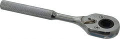 Proto - 3/8" Drive Pear Head Female Drive Ratchet - Chrome Finish, 7" OAL, 24 Gear Teeth, Standard Head - Eagle Tool & Supply