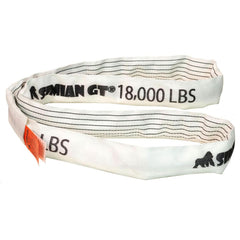 Slings & Tiedowns (Load-Rated); Sling Type: Round; Length (Feet): 12; Vertical Capacity (Lb.): 18000; Choker Capacity (Lb.): 14400; Basket Capacity (Lb.): 36000; Eye Type: No Eye; Sling Material: Polyester; Sling Width: 2.9 in; Sling Diameter: 1.7 in; Max