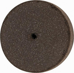 Cratex - 1" Diam x 1/16" Hole x 1/4" Thick, Surface Grinding Wheel - Silicon Carbide, Medium Grade, 25,000 Max RPM, Rubber Bond, No Recess - Eagle Tool & Supply