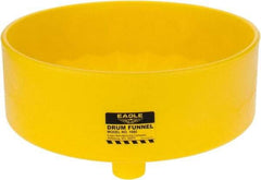 Eagle - 7" High x 18" Diam, Polyethylene, Drum Funnel - 30 to 55 Gal Drum/Pail Capacity - Eagle Tool & Supply