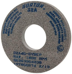 Norton - 14" Diam x 5" Hole x 1-1/2" Thick, G Hardness, 46 Grit Surface Grinding Wheel - Aluminum Oxide, Type 1, Coarse Grade, 1,800 Max RPM, Vitrified Bond, No Recess - Eagle Tool & Supply