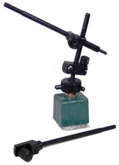 Fowler - Fine Adjustment Indicator Positioner & Holder with Base - Rectangular Base, 1-5/16" Base Height, 1-1/4" Base Length, 1-1/4" Base Width - Eagle Tool & Supply