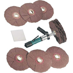 Dynabrade - 0.4 hp, 200-950 RPM Finishing Sander - 22 CFM Air Consumption, 6.21 bar Air Pressure, 1/4 NPT Inlet - Eagle Tool & Supply