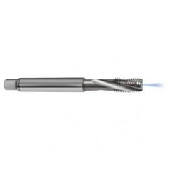 M8x1.0 6H 3-Flute Carbide Semi-Bottoming 15 degree Spiral Flute Tap-Bright - Eagle Tool & Supply