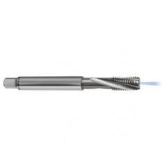 M8x1.0 6H 3-Flute Carbide Semi-Bottoming 15 degree Spiral Flute Tap-Bright - Eagle Tool & Supply