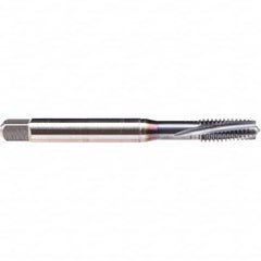 Emuge - #5-44 UNF 3B 2 Flute TiCN Finish Cobalt Spiral Point Tap - Eagle Tool & Supply