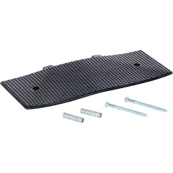 Vestil - 9-15/32" Long x 23-1/2" Wide x 1-3/8" High, Rubber Speed Hump - Black - Eagle Tool & Supply