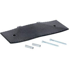 Vestil - 9-15/32" Long x 23-1/2" Wide x 1-3/8" High, Rubber Speed Hump - Black - Eagle Tool & Supply
