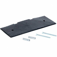 Vestil - 8-7/8" Long x 23-1/2" Wide x 1-3/8" High, Rubber Speed Hump - Black - Eagle Tool & Supply