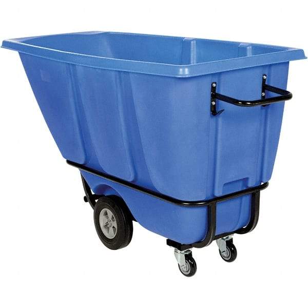Vestil - 1,400 Lb Load Capacity, Polyethylene Tilt Truck - 28" Wide x 62" Long x 35" High - Eagle Tool & Supply