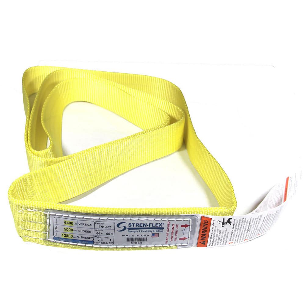 Slings & Tiedowns (Load-Rated); Sling Type: Endless; Length (Feet): 6; Vertical Capacity (Lb.): 6200; Choker Capacity (Lb.): 4960; Width (Inch): 2; Basket Capacity (Lb.): 12400; Eye Type: No Eye; Sling Material: Nylon; Sling Width: 2 in; Number Of Plies: