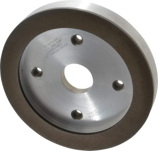 Norton - 6" Diam, 1-1/4" Hole Size, 3/4" Overall Thickness, 120 Grit, Type 6 Tool & Cutter Grinding Wheel - Fine Grade, Diamond, R Hardness, Resinoid Bond - Eagle Tool & Supply
