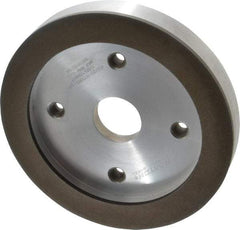 Norton - 6" Diam, 1-1/4" Hole Size, 3/4" Overall Thickness, 120 Grit, Type 6 Tool & Cutter Grinding Wheel - Fine Grade, Diamond, R Hardness, Resinoid Bond - Eagle Tool & Supply