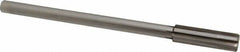 Made in USA - 0.585" Carbide-Tipped 6 Flute Chucking Reamer - Straight Flute, 7/16" Straight Shank, 2" Flute Length, 8" OAL - Eagle Tool & Supply