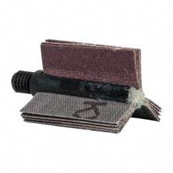 Merit Abrasives - 120 Grit, Coated, Aluminum Oxide Bore Polisher - Fine Grade, 25,000 RPM, Polishes Bores with 5/8 to 1" Diam - Eagle Tool & Supply