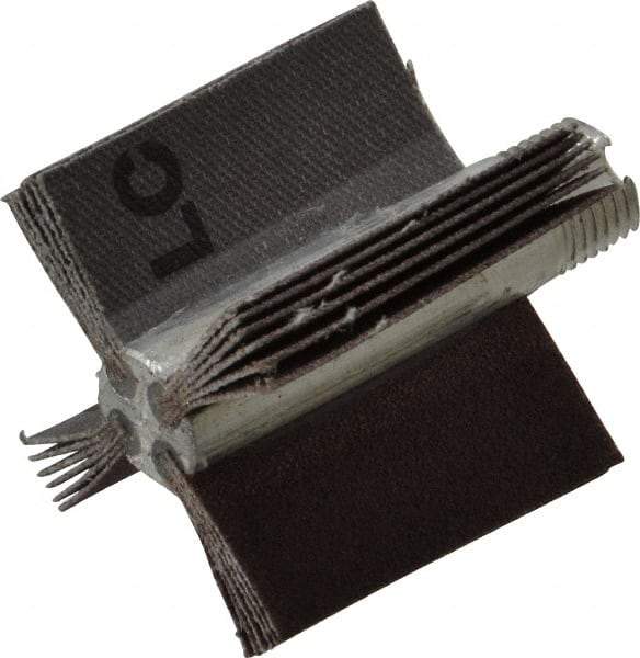 Merit Abrasives - 120 Grit, Coated, Aluminum Oxide Bore Polisher - Fine Grade, 22,000 RPM, Polishes Bores with 1 to 1-1/2" Diam - Eagle Tool & Supply