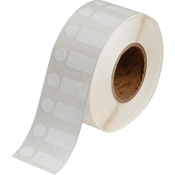 Brady - 1/2" Wide x 1" Long, White Polypropylene Inkjet Label - For BradyJet J2000 - Eagle Tool & Supply