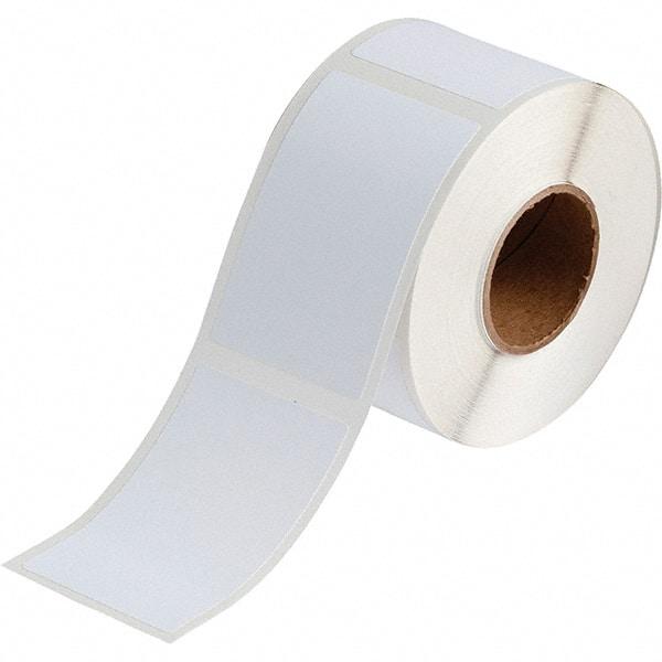 Brady - 3.35" Wide x 2-11/64" Long, White Polyester Inkjet Label - For BradyJet J2000 - Eagle Tool & Supply