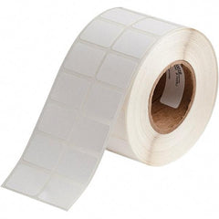 Brady - 3/4" Wide x 1" Long, White Polypropylene Inkjet Label - For BradyJet J2000 - Eagle Tool & Supply