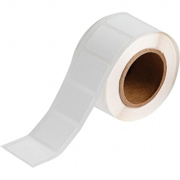 Brady - 1" Wide x 1-1/2" Long, White Polypropylene Inkjet Label - For BradyJet J2000 - Eagle Tool & Supply