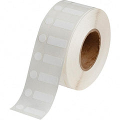 Brady - 3/8" Wide x 1" Long, White Polypropylene Inkjet Label - For BradyJet J2000 - Eagle Tool & Supply