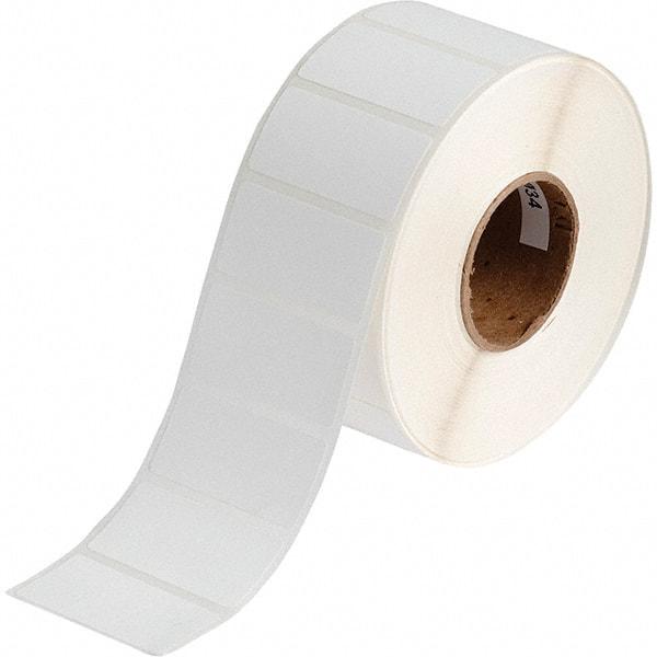 Brady - 1" Wide x 2" Long, White Polypropylene Inkjet Label - For BradyJet J2000 - Eagle Tool & Supply