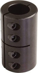 Climax Metal Products - 3/4" Inside x 1-1/2" Outside Diam, One Piece Split Clamping Collar - 2-1/4" Long - Eagle Tool & Supply