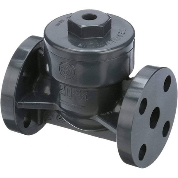 Asahi/America - 2-1/2" PVC Check Valve - Spring Check, Flanged, 150 WOG - Eagle Tool & Supply