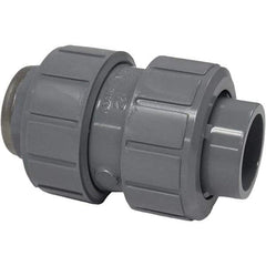 Asahi/America - 1-1/2" CPVC Check Valve - True Union Ball Check, Socket x Thread, 150 WOG - Eagle Tool & Supply